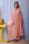 Buy Abbaran Pink Kurta And Dupatta Chanderipalazzo- Cotton Chanderi Gathered Palazzo Set Online at Aza Fashions Buy_Abbaran_Pink Kurta And Dupatta Chanderipalazzo- Cotton Chanderi Gathered Palazzo Set _Online_at_Aza_Fashions
