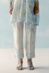 Ilk_Blue Tie Dye Pattern Pant _Online_at_Aza_Fashions