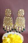 Buy_Nayaab By Sonia_Gold Plated Pearls, Beads, Zari Umrao Jadau Dangler Earrings _at_Aza_Fashions