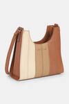 Buy_Ritu Kumar_Beige Leather Tote Bag With Strap_at_Aza_Fashions