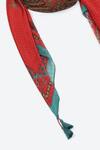 Ritu Kumar Red Print Meriyum Scarf Online at Aza Fashions Ritu Kumar_Red Print Meriyum Scarf_Online_at_Aza_Fashions