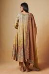 Shop_Saundh_Yellow Kurta Agni Anarkali Set_at_Aza_Fashions