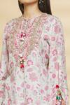 Shop Aangan By Parul Grey Chanderi Viscose Floral Print, Sequin And Thread Round Kurta & Sharara Set Online at Aza Fashions Shop_Aangan By Parul_Grey Chanderi Viscose Floral Print, Sequin And Thread Round Kurta & Sharara Set _Online_at_Aza_Fashions