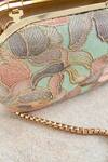 Buy_Amyra_Green Embroidery Iris Shaded Clutch With Sling_Online_at_Aza_Fashions
