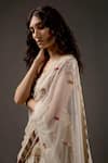 Buy_Rohit Bal_Ivory Chanderi Silk Lining Cotton Embroidered Bridal Lehenga Set  _Online_at_Aza_Fashions