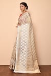 Arihant Rai Sinha_Off White Banarasi Kota Silk Woven Geometric Motifs Saree For Women_Online_at_Aza_Fashions
