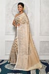Arihant Rai Sinha_Off White Banarasi Kota Silk Woven Saree_Online_at_Aza_Fashions