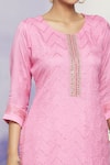 Shop_Arihant Rai Sinha_Pink Silk Embroidered Geometric Round Chevron Kurta Set_Online_at_Aza_Fashions
