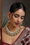 SWABHIMANN_Gold Plated Kundan Embellished Choker Set _Online_at_Aza_Fashions