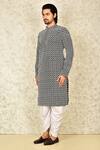 Arihant Rai Sinha_Black Chikankari Embroidered Kurta Set_Online_at_Aza_Fashions