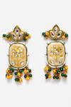 Dugran By Dugristyle_Gold Plated Kundan Meenakari Necklace Set _Online_at_Aza_Fashions