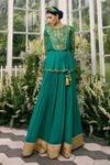 Buy Adi By Aditya Khandelwl Green Silk, Georgette Dori, Floral, Sequin, Zari Embroidered Kurta And Sharara Set at Aza Fashions Buy_Adi By Aditya Khandelwl_Green Silk, Georgette Dori, Floral, Sequin, Zari Embroidered Kurta And Sharara Set _at_Aza_Fashions
