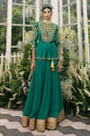 Buy Adi By Aditya Khandelwl Green Silk, Georgette Dori, Floral, Sequin, Zari Embroidered Kurta And Sharara Set Online at Aza Fashions Buy_Adi By Aditya Khandelwl_Green Silk, Georgette Dori, Floral, Sequin, Zari Embroidered Kurta And Sharara Set _Online_at_Aza_Fashions
