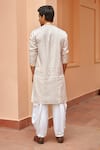 Shop_Twenty Nine_Ivory Gajji Silk Bandhani Dyed Kurta _at_Aza_Fashions