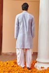 Shop Twenty Nine Blue Raw Silk Mirror Work Kurta at Aza Fashions Shop_Twenty Nine_Blue Raw Silk Mirror Work Kurta _at_Aza_Fashions