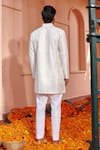 Shop_Twenty Nine_White Raw Silk Embroidered Mirror Work Short Kurta _at_Aza_Fashions