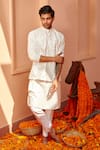 Buy_Twenty Nine_White Bhagalpuri Silk Plain Kurta _at_Aza_Fashions