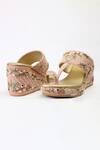 Buy_Shiveen Shiveen_Pink Embroidery Anaya Floral Wedges _Online_at_Aza_Fashions