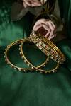 Buy_Samyukta Singhania_Stone Embellished Bangles - Set Of 4_Online_at_Aza_Fashions