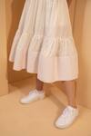Shop_Tarini Vij_White Crushed Linen Scoop Neck Alison Tiered Dress _Online_at_Aza_Fashions