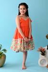 Buy_The Cotton Staple_Orange Cotton Rafa Floral Print Camisole Dress _Online_at_Aza_Fashions