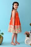 Shop_The Cotton Staple_Orange Cotton Rafa Floral Print Camisole Dress _Online_at_Aza_Fashions