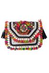 Buy_NR BY NIDHI RATHI_Black Embroidered Rectangle Clutch _Online_at_Aza_Fashions