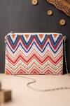 Buy_NR By Nidhi Rathi_Multi Color Embroidered Bead Rectangle Pouch_at_Aza_Fashions
