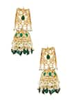 Buy_Kiara_Gold Plated Artificial Stones Kundan Embellished Necklace Set 