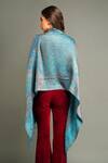 Shop_DUSALA_Blue Handwoven Floral And Paisley Stole _at_Aza_Fashions
