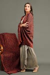 Dusala_Multi Color Pashmina Kani Woven Shawl _Online_at_Aza_Fashions