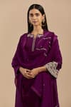 Buy_Priya Chaudhary_Purple Chanderi Silk Kurta Set_Online_at_Aza_Fashions