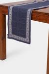 Buy_Ritu Kumar_Blue Printed Jaamevar Table Runner _at_Aza_Fashions