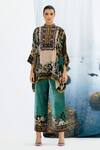 Buy_Rajdeep Ranawat_Ivory Chanel Silk Velvet Printed Tunic_Online_at_Aza_Fashions