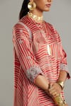 Myoho_Red Printed Asymmetric Tunic _Online_at_Aza_Fashions