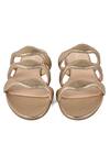 Shop_Vanilla Moon_Gold Alexis Strappy Leather Flats_Online_at_Aza_Fashions