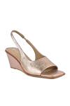 Buy_Vanilla Moon_Gold Nelly Metallic Angular Wedges_at_Aza_Fashions