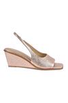 Buy_Vanilla Moon_Gold Nelly Metallic Angular Wedges_Online_at_Aza_Fashions