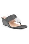 Buy_Vanilla Moon_Grey Darcy T-strap Wedges_at_Aza_Fashions