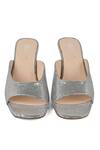 Shop_Vanilla Moon_Silver Dina Textured Heels_at_Aza_Fashions