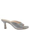 Buy_Vanilla Moon_Silver Dina Textured Heels_Online_at_Aza_Fashions
