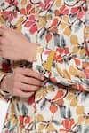 Mayank Modi - Men_Beige Linen Printed Floral Shirt _at_Aza_Fashions