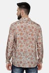 Shop_Mayank Modi - Men_Grey Fine Muslin Printed Paisley Floral Shirt  _at_Aza_Fashions