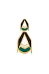 Buy_Prachi Gupta_Green Acrylic Drop Earrings _Online_at_Aza_Fashions