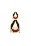 Buy_Prachi Gupta_Brown Geometric Acrylic Drop Earrings _Online_at_Aza_Fashions