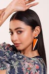 Prachi Gupta_Multi Color Rectangular Double Drop Earring_Online_at_Aza_Fashions
