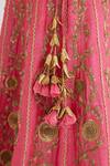 Nikasha_Fuchsia Floral Embroidered Lehenga Set _at_Aza_Fashions