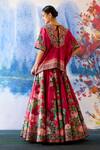 Shop_Rajdeep Ranawat_Fuchsia Kaftan Top: Linen And Skirt: Dupion Print & Leela & Set For Women_at_Aza_Fashions