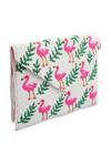 Buy_Sequissential_Flamingo Embroidered Clutch_Online_at_Aza_Fashions