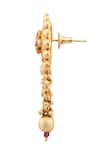 Shop_Samyukta Singhania_White Pearl Chain Layered Long Pendant Necklace Set _Online_at_Aza_Fashions